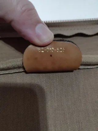 Valigia vintage Gucci pelle e tessuto monogram