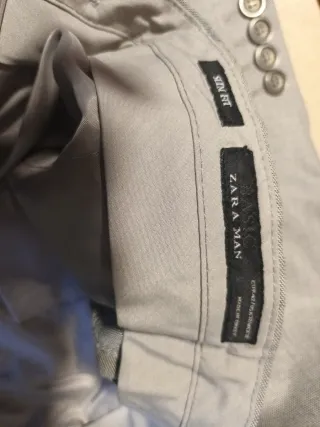 Traje Zara Man Talla 42 Gris