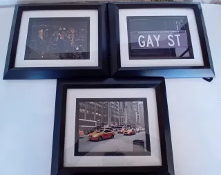 Marcos Fotos Nueva York Vintage Madera