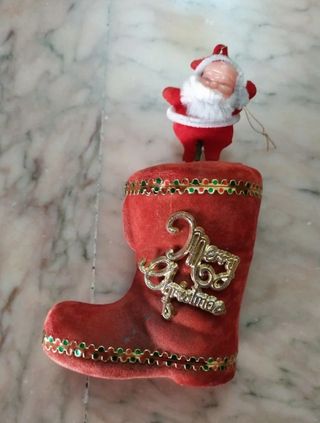 Set 2 decorazioni albero Natale orsetto