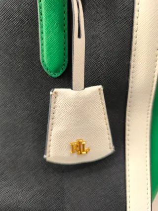 Bolso Ralph Lauren Negro y Verde