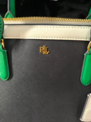 Bolso Ralph Lauren Negro y Verde