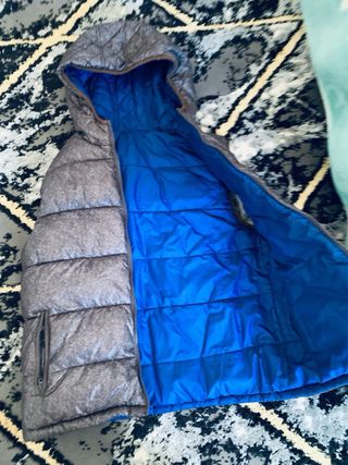 Chaleco reversible térmico azul y gris