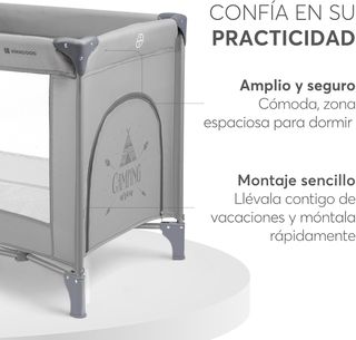 kikka boo Cuna de Viaje SO Gifted, Cuna Bebe 120x6
