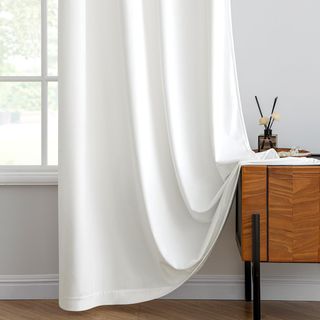 MIULEE Cortinas Terciopelo Blanco Salon Modernas 2