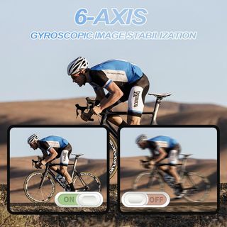 Doble Pantalla Camara Deportiva 4K 60FPS Pantalla