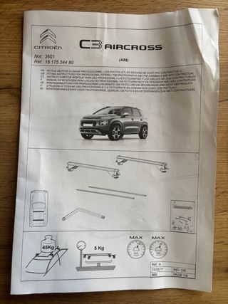 Barras (Baca) Citroen C3 Aircross