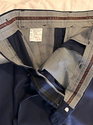 Traje de hombre azul