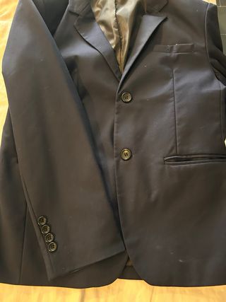 Traje de hombre azul