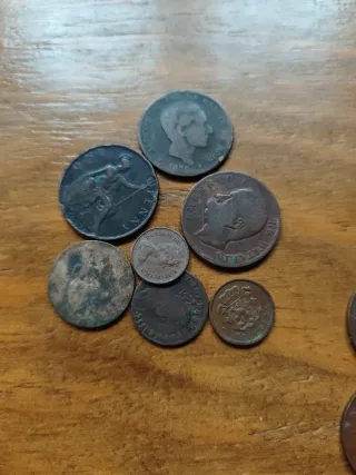 Lote de monedas antiguas