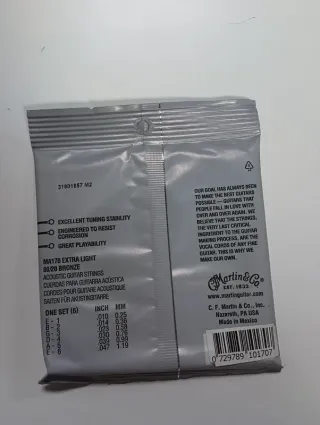 Cuerdas Martin MA170 Extra Light 010