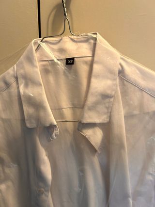 Camisa blanca manga larga XS