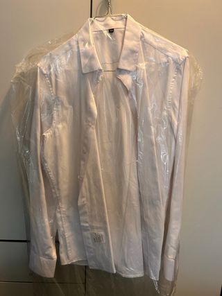 Camisa blanca manga larga XS