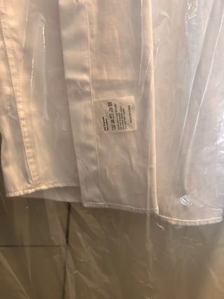 Camisa blanca manga larga XS