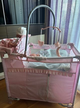 Cuna cambiador muñecas Arias Elegance