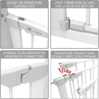 VOUNOT® Puertas de Seguridad, 75-108 cm, Barrera E