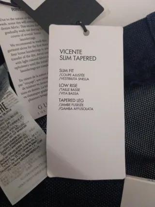 Pantalones Guess Hombre Azul