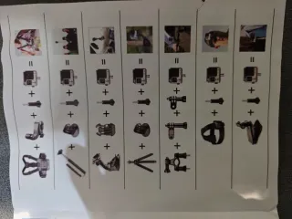 Set de accesorios cámara deportiva