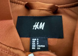 Chaqueta Bomber H&M Naranja Hombre