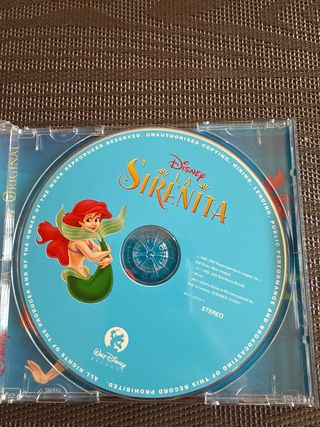 CD música La Sirenita Banda Sonora Original Disney