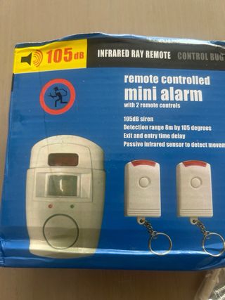 Alarma Mini Control Remoto 105dB