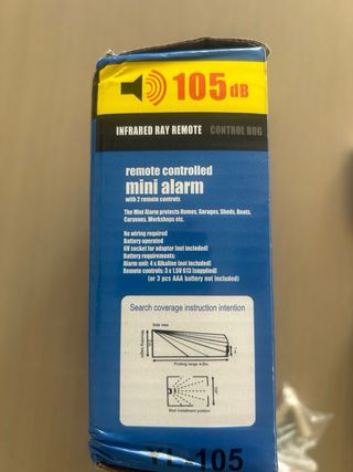 Alarma Mini Control Remoto 105dB