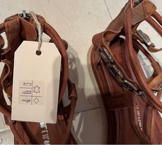 Sandalias AS98 cuero Marron mod.Calvados Talla 42