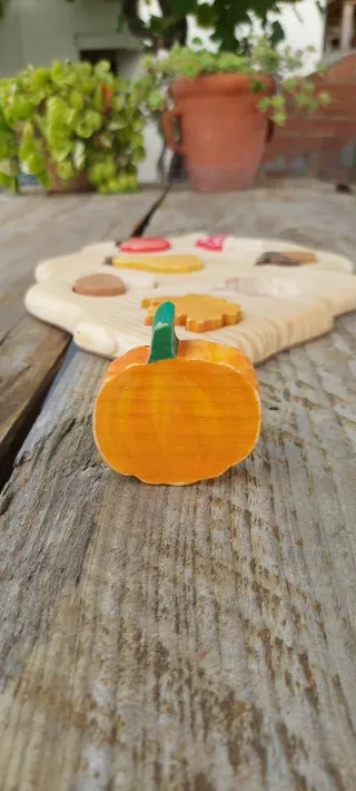 Puzzle Madera Hoja Otoñal Artesanal