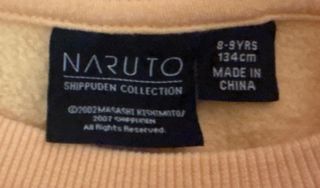 Sudadera Naruto Talla 8-9 años