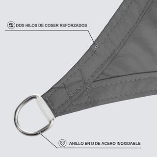 Sunnylaxx 4x4x5.65m Impermeable Toldo Vela de Somb