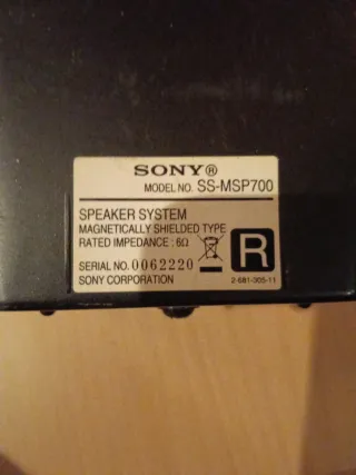 Altavoces Sony SS-SRP700 Negros