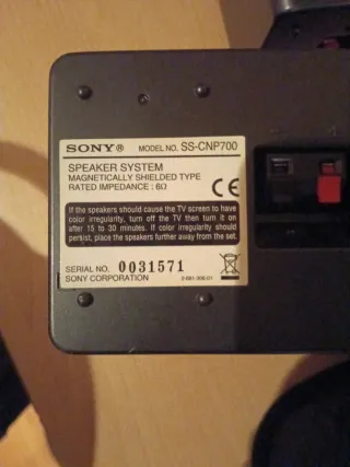 Altavoces Sony SS-SRP700 Negros