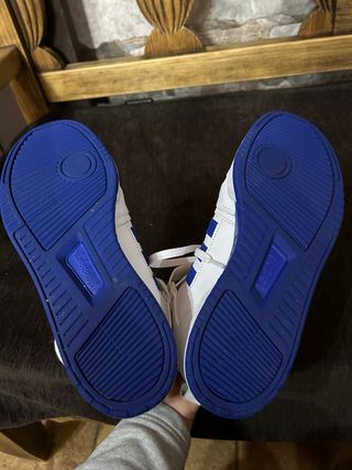 Zapatillas Adidas Blancas y Azules