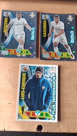 Cartas Adrenalyn 2016-2017: Benzema, Casemiro, Lui