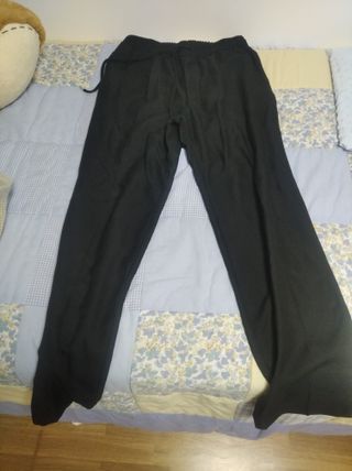 Pantalón chándal Mango Talla S Negro