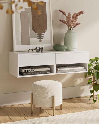 Mesita de Noche Flotante Moderna, mesita de Noche