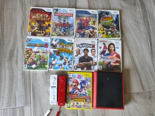 Consola Wii Mini Rossa + Giochi e Controller