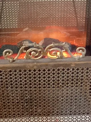 Pantalla chimenea antigua