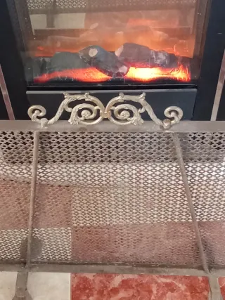 Pantalla chimenea antigua