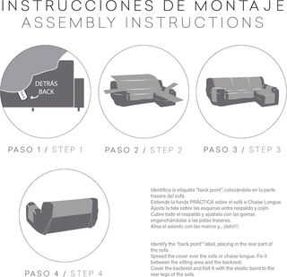 Eysa Funda de Chaise Longue práctica Oriente 240cm