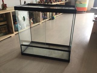 Terrario cristal con puerta corredera