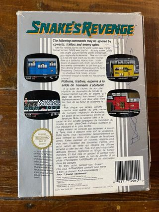 Snake's Revenge Metal Gear 2 NES nintendo