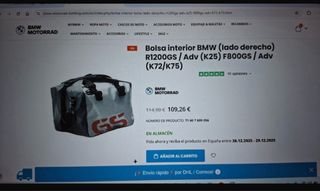 Maleta interior BMW GS