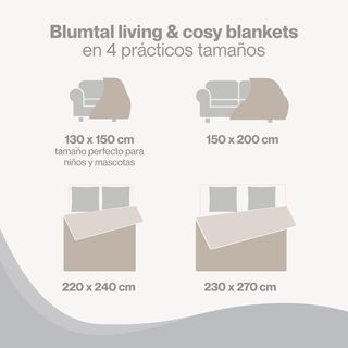 Blumtal Mantas para Sofá de Franela Suave y Acolch