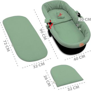 Cubre capazo universal cubrecapazos muselina - ves