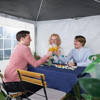 Relaxdays Laterales Carpa 2x3 m Set de 3, Impermea