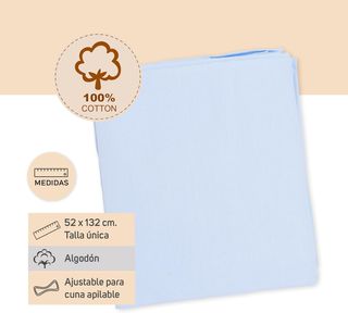 Pack 6 Sábanas Bajeras Guardería 100 % Algodón 52
