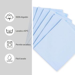 Pack 6 Sábanas Bajeras Guardería 100 % Algodón 52