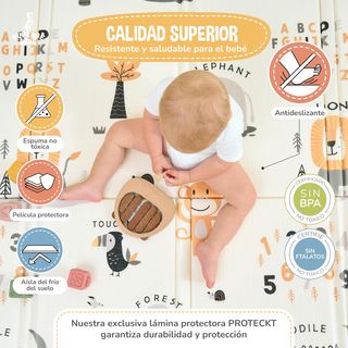 Alfombra Bebe Acolchada Plegable 150x180x1cm- Gimn