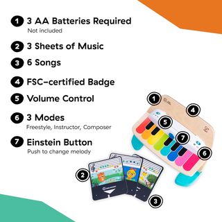 Baby Einstein, Hape, Piano Magic Touch, juguete mu